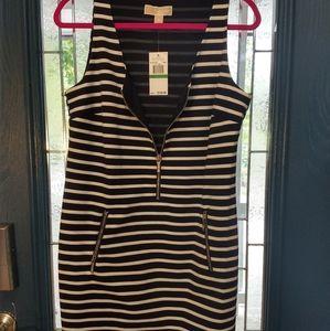 NWT Michael Kors Stripe Shift Dress Size: Large